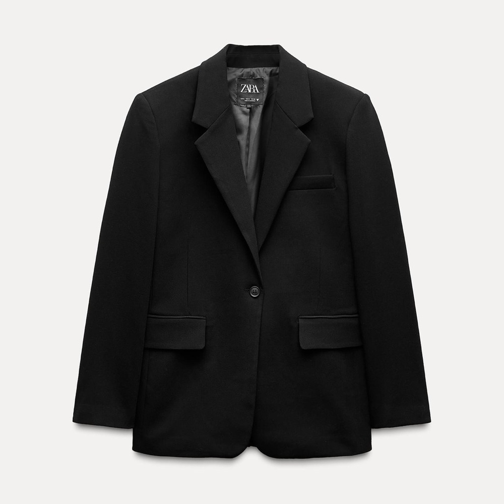 Black Basic Blazer Zara